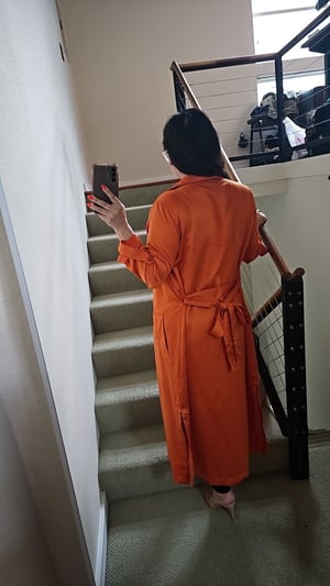 Image of Belinda Satin Trench Duster
