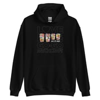 Image 1 of LOVEDCGOGO "CONGA ART" Dark Unisex Hoodie (see color options)
