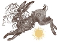 The Hare and Harebells A3 Print