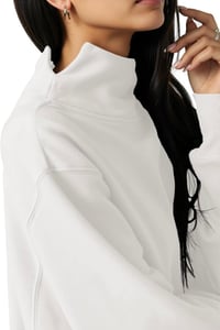 Image 6 of Fisoew Women's Oversized Turtleneck Sweatshirt Long Sleeve Pullover Casual Tops XXL Red