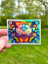 Trippy Bison Holographic Sticker
