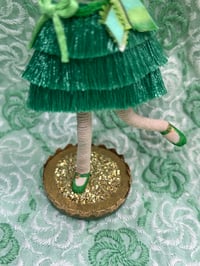 Image 5 of Lucky Irish flapper girl, miniature art doll figure