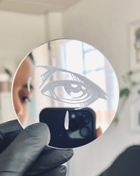 Eye - 7,5cm round mirror