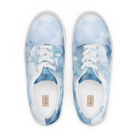 Image 2 of Women’s lace-up canvas shoes Blue