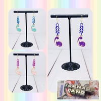 Image 1 of Pastel Brontosaurus Earrings