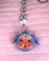 Image 1 of macaron necklace - Sky