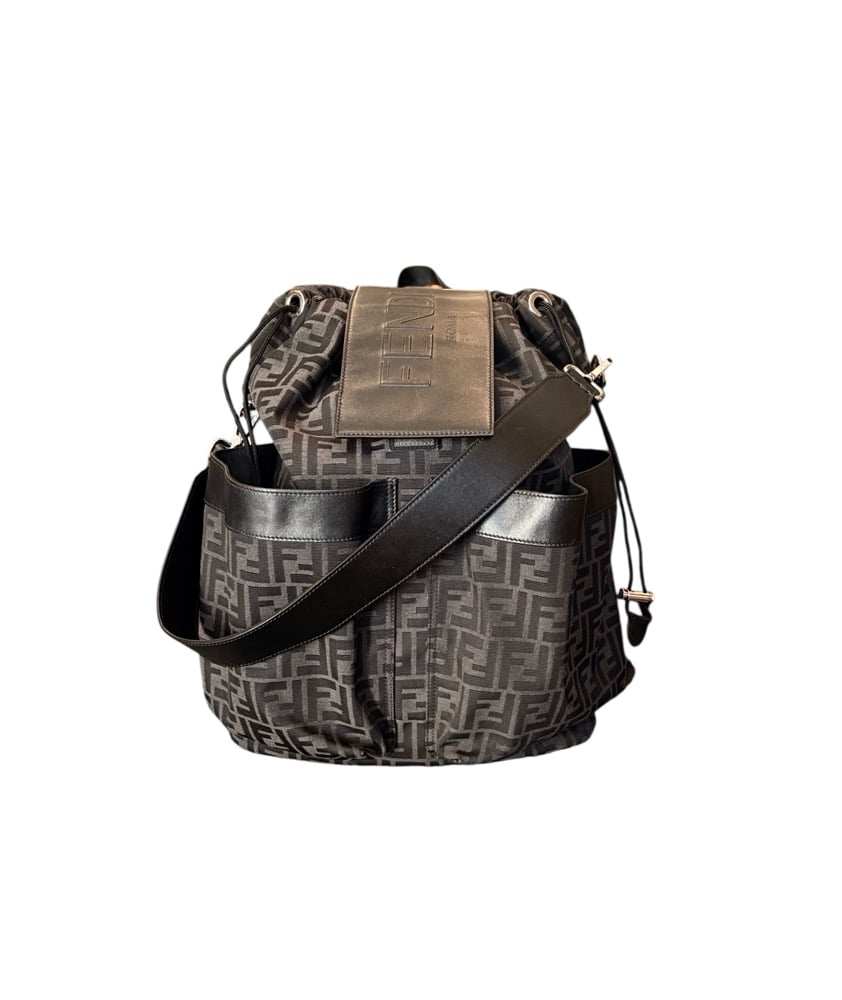 Image of Fendi Medium FF Jacquard Strike Backpack 1035-14