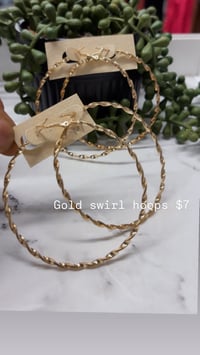 Image 3 of Gold hoops PICK INSIDE