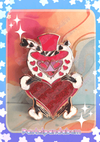 Hazbin Hotel - Val heart Enamel Pin badge