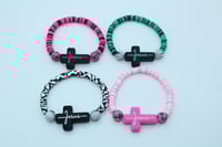 Image 7 of Jesus Cross Stretch Bracelet 