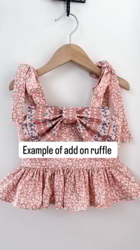 Image 2 of add on ruffle to crop top