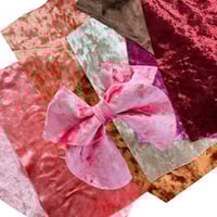 Image 1 of Crushed Velvet Pack Fabric Rolls x 18