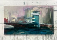 Image 2 of "Christianshavn – Malerdrømme og tankestreger – Knippelsbro" / 80x140 cm