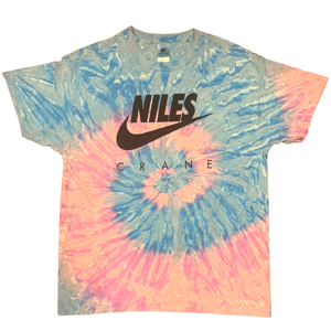 LARGE Niles Swoosh Blue Pink Spiral