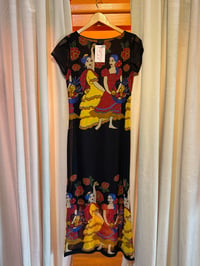 Image 1 of 90s flamenco sheer maxi dress m