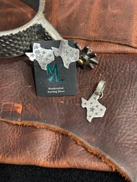 Silver Texas Solid Stars