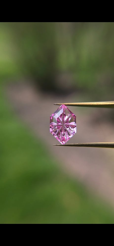 Image of Padparadscha Sapphire — Dutch Marquise Fantasy Cut