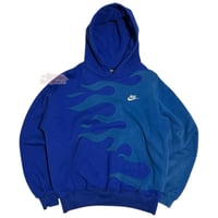 Image 1 of (L-XL Boxy) Nike Hoodie Flameside “DragoLue" 651