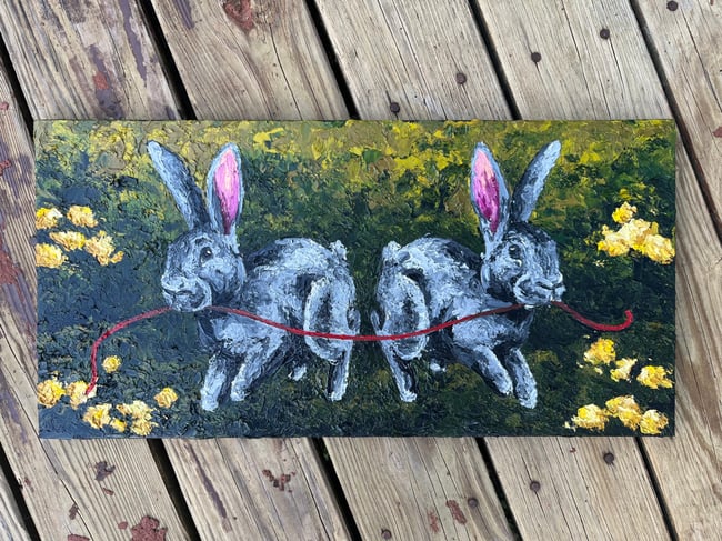 Original Oil Painting: “Tied Together” 