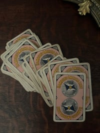 Image 7 of Ancien jeu de 52 cartes, allemand. Art Nouveau, Tamponné sur l’as de coeur, (1871-1918)