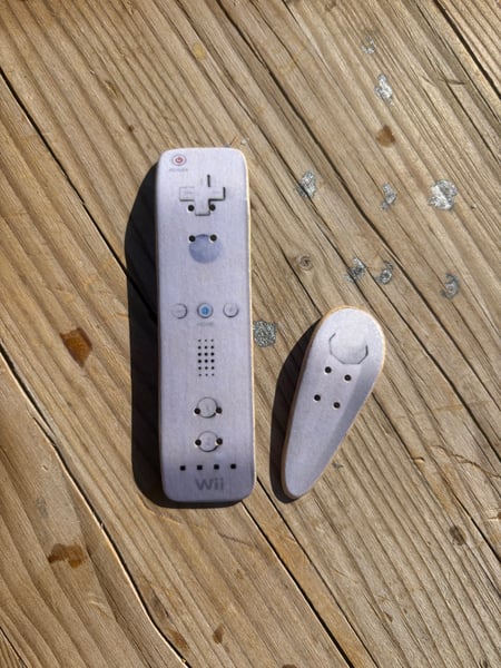 Image of Wii with the nunchuck
