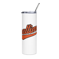 Image 2 of Smaltimore White Stainless Steel Tumbler