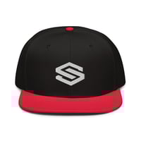 Image 1 of Monogram Snapback Hat - Black/Red