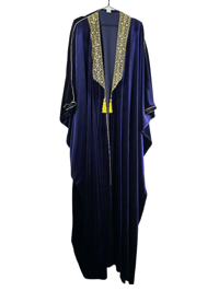 Image 4 of Tatreeze Velvet Abaya (Made in Jordan)