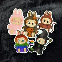Image 2 of Devil Labubu Halloween Sticker