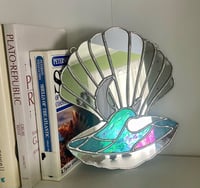 Image 4 of Stained Glass Shell Mirror