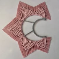 Image 1 of Macramé Crescent Moon 