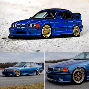 Image of KUWTB Kustoms E36 M3 Estoril Blue by @E36.M345