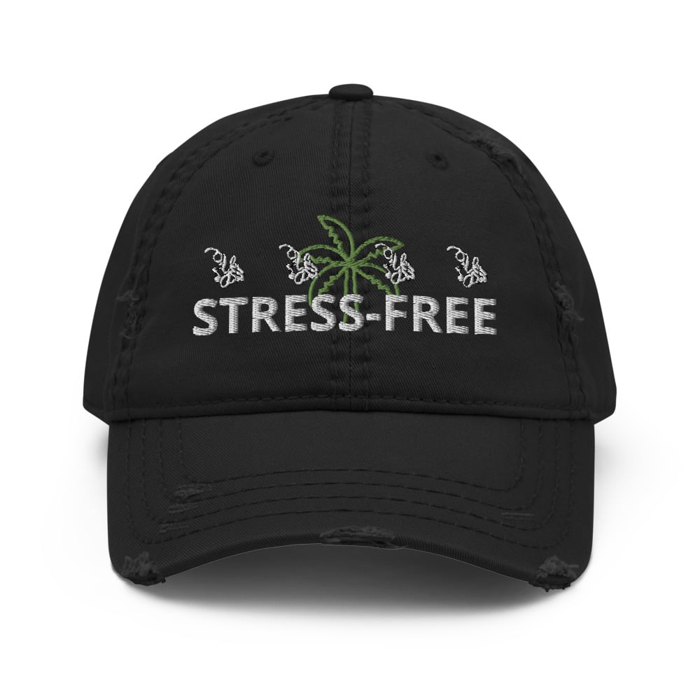 Image of YStress Exclusive Distressed Stress-Free Hat (Neon Green) 