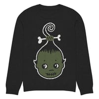 Image 14 of Shrunken Kewp Knitted crew neck sweater