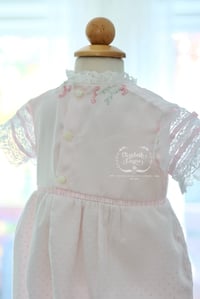 Image 6 of 12mo Pink Dotted Swiss Voile Bubble 