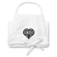 Image 1 of Jesus Embroidered Apron - Multiple Embroidery Color Choices - One Size Fits All