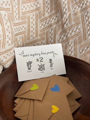 Image of Mystery Mini Lino Print