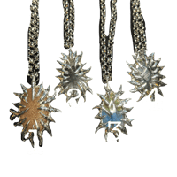 Image 2 of Spiked stone pendant necklaces 