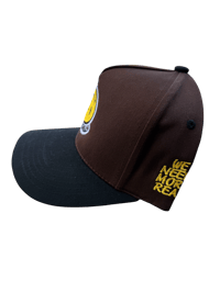 Image 2 of Brown and black Fakesmiles SnapBack 
