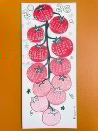 Image 1 of Tomato Vine 2026 Risograph Calendar