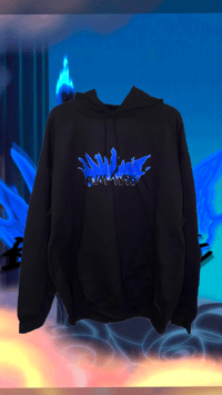 Image 4 of “Blue Flames” Hoodies