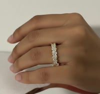 Image 4 of Gold Plated women’s (3 piece heart ring/Nugget set)