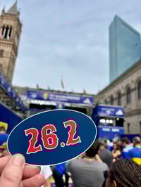 Image 3 of Boston Marathon 26.2 Oval Sticker