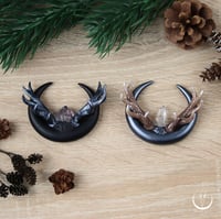 Image 4 of Antler Crystal Moon necklace