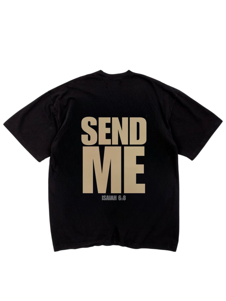 Image of Send me tee(black/khaki)