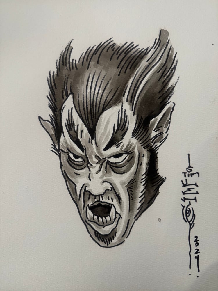 Image of Tim Lehi “Reapers & Wolves #73” Original Art