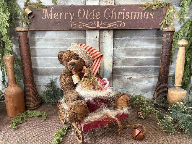 #3. Bramble the bear Pull Toy