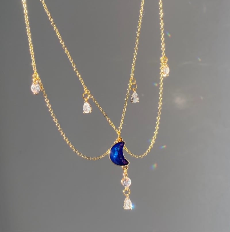 Image of Blue Moon Choker Necklace 🌙🦋