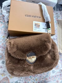 Image 1 of Fluffy LV bag with box 