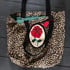 Leopard bag With Red Rose Patch Image 4